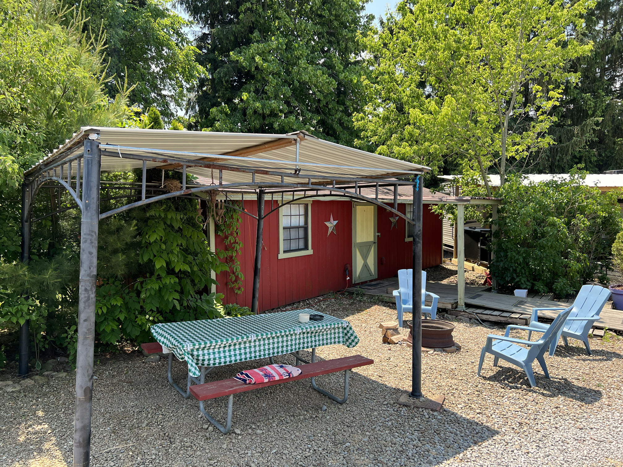 Exterior of the bunkhouse